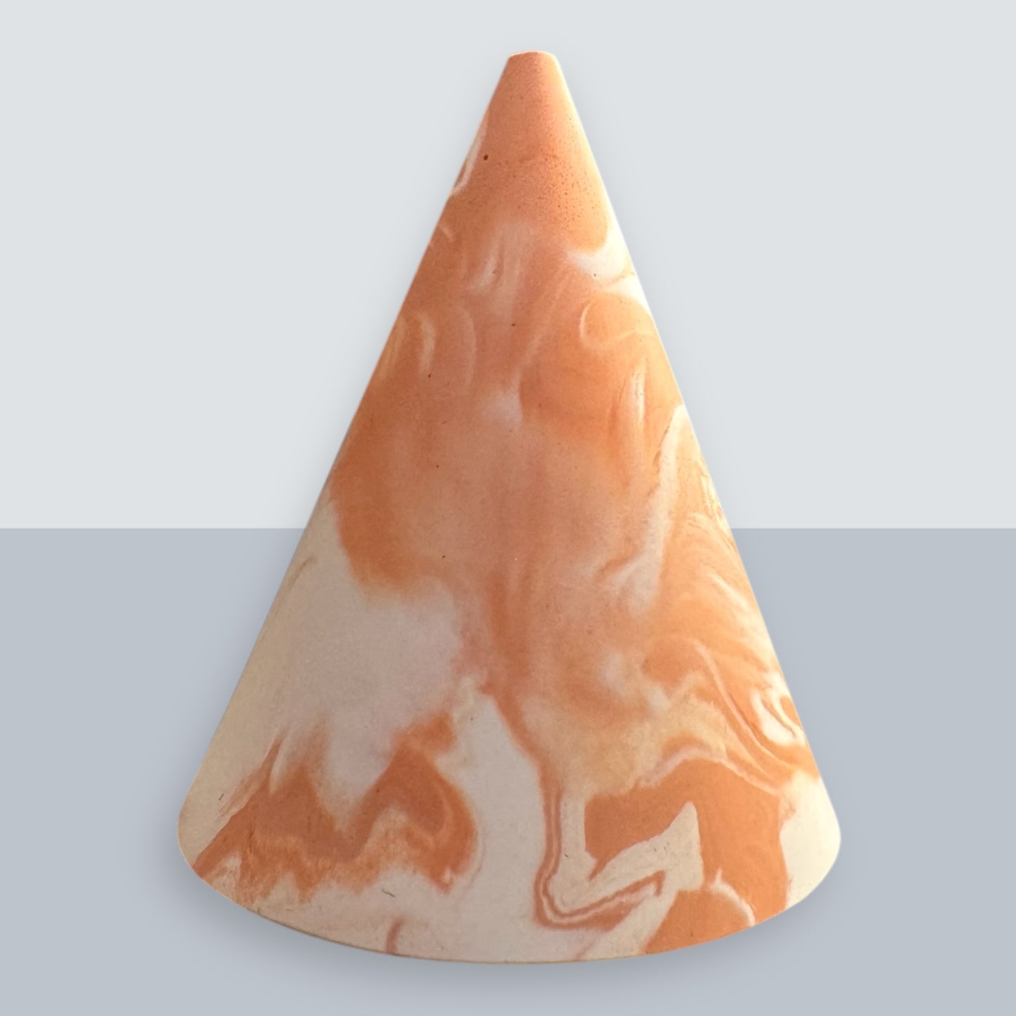 terracotta- white marble