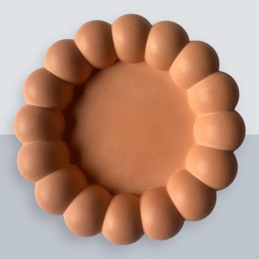 Bubble Tablett in terracotta